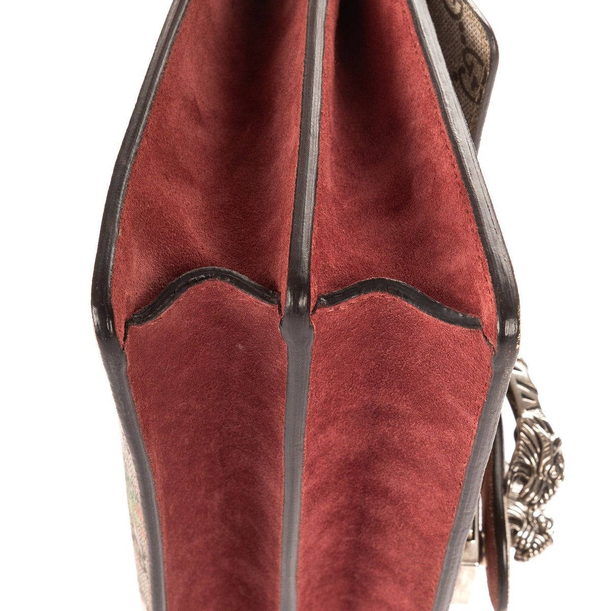 Gucci Blooms Dionysus Beige Burgundy Supreme Canvas Shoulder Bag — view 7