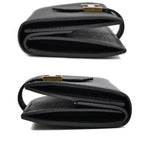 Hermes Bearn Mini Bifold Wallet Black Gold Hardware Veau Epsom Noir — view 5