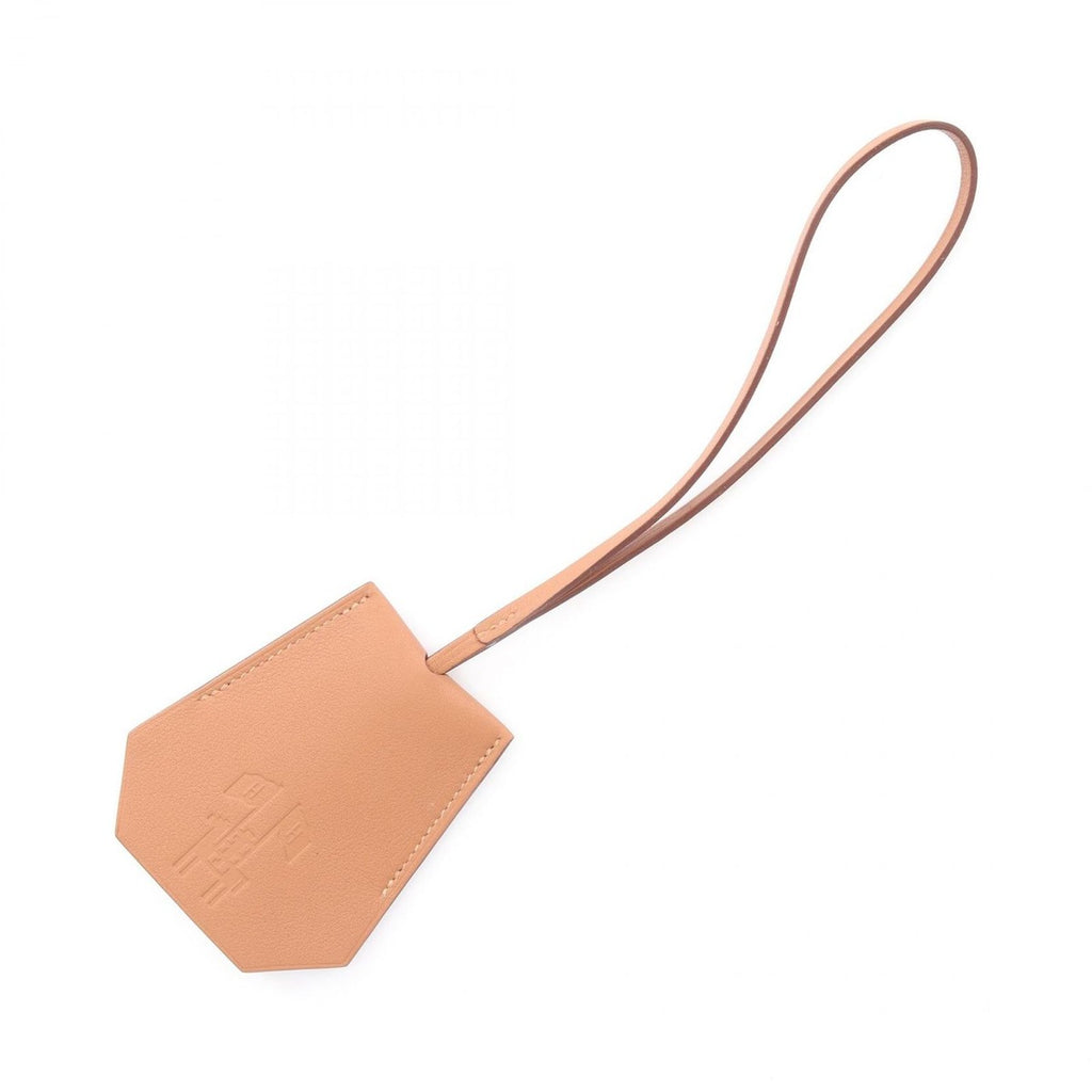 Hermes Charm Clochette Earrings 2024 Gold Leather