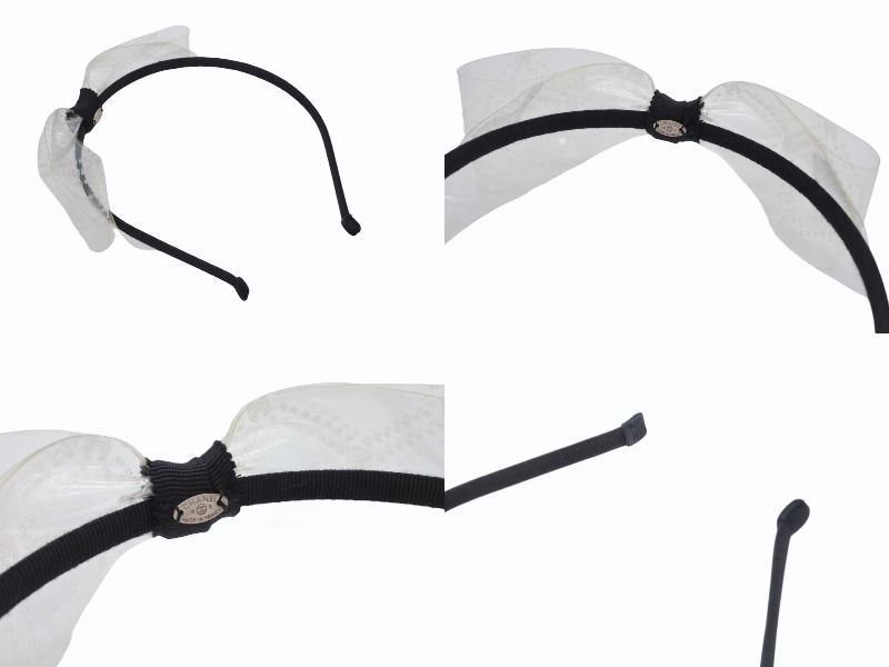 Chanel Headband CC Logo Clear Black — view 5