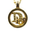 Dior Necklace Pendant Trotter Logo Circle Gold