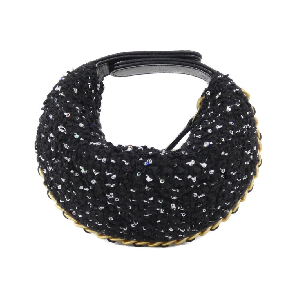 Chanel Pouch Wool Tweed Black Mat — view 2