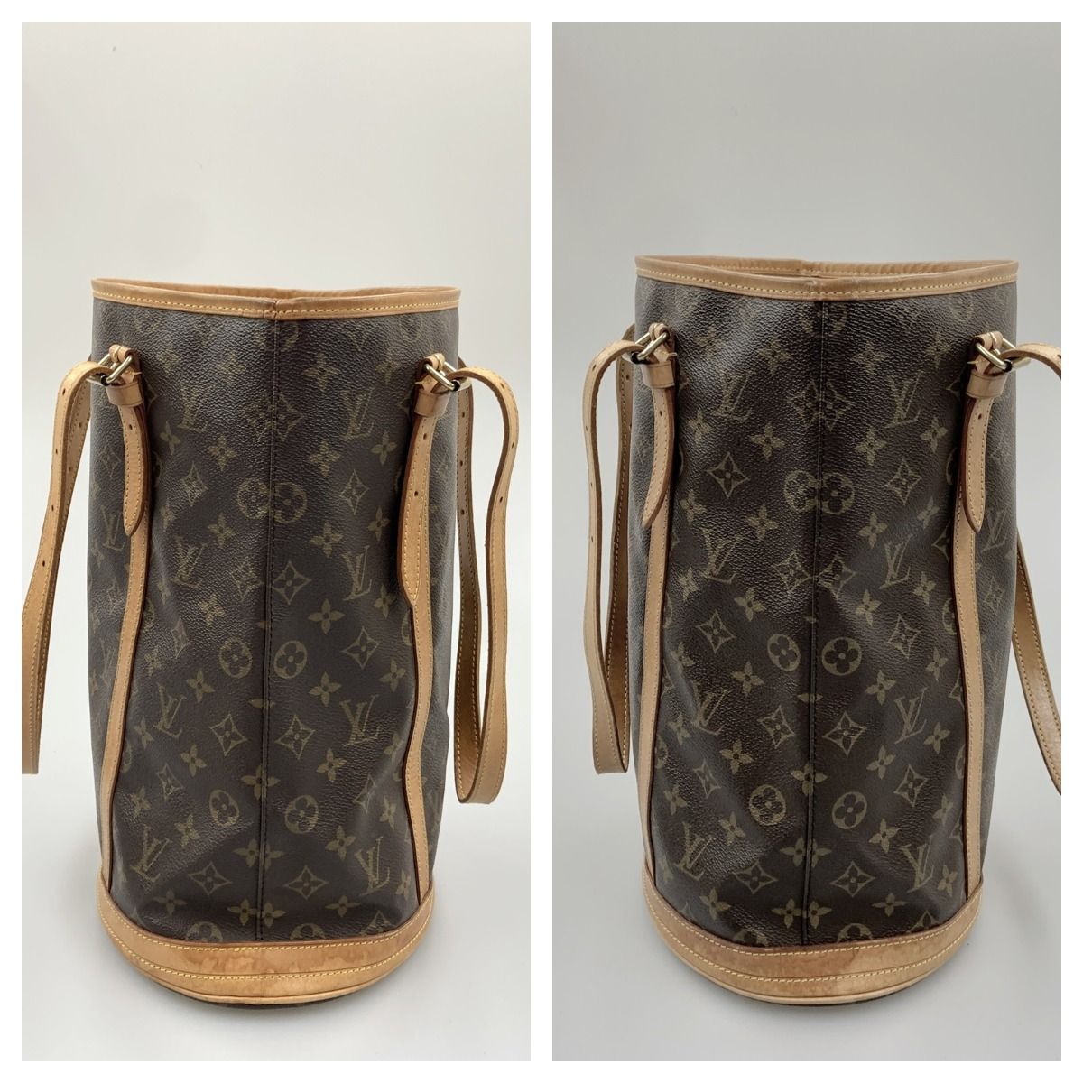 Louis Vuitton Monogram Bucket GM Shoulder Bag Brown — view 2
