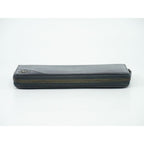 Prada Saffiano Leather Round Zipper Long Wallet Navy — view 3