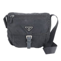 Prada Tessuto Nylon Triangle Logo Leather Shoulder Bag Crossbody Messenger Tote