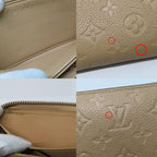 Louis Vuitton Zippy Wallet Monogram Empreinte Dune Beige Long — view 7