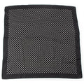 Celine Silk Triomphe Logo Large Scarf Black White