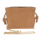 Loewe Flamenco Clutch Nano A411 Fc6 X01 2-Way Bag Shoulder Calf Warm Desert
