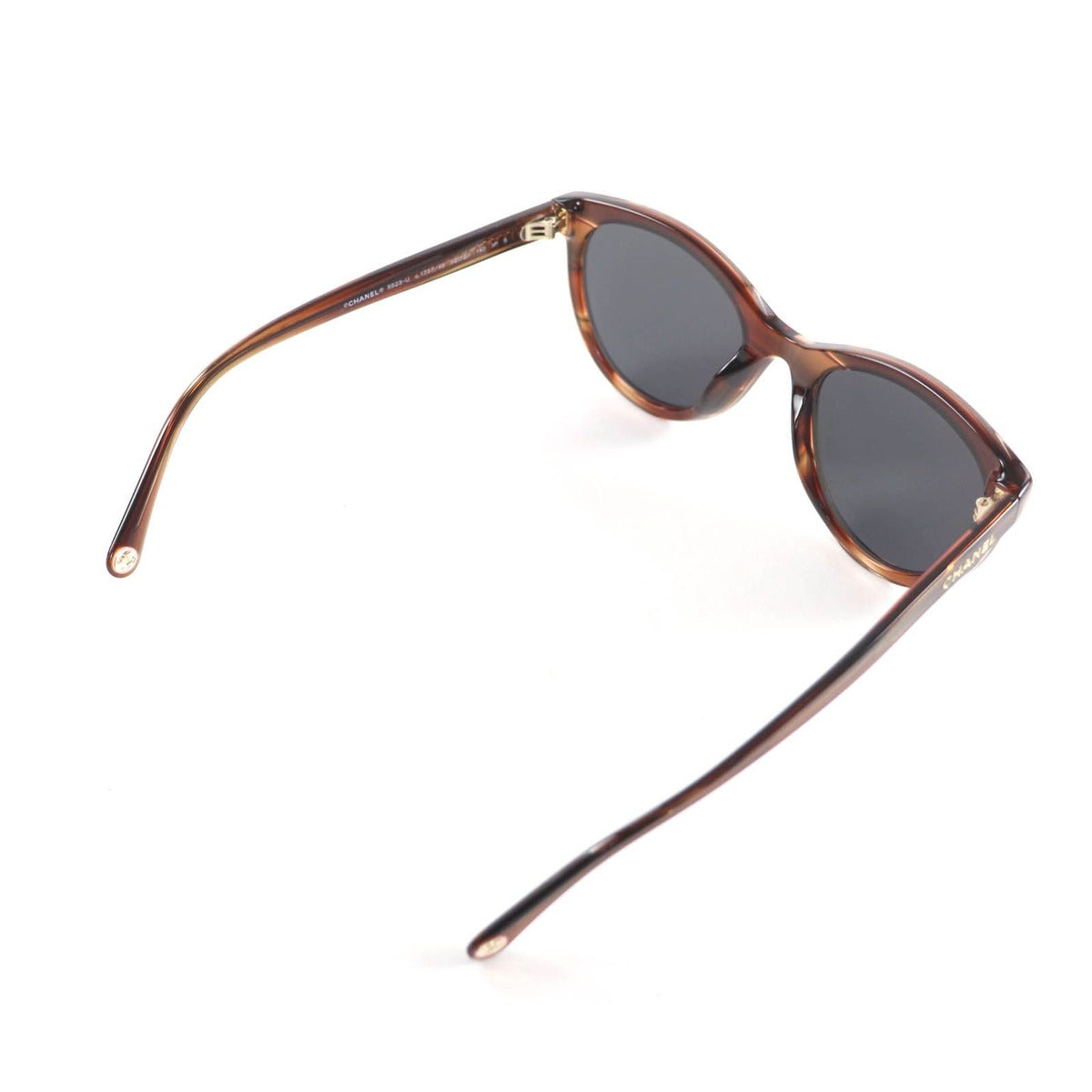 Chanel CC Logo Sunglasses Eyewear Clear Brown 52 20 140 — view 4