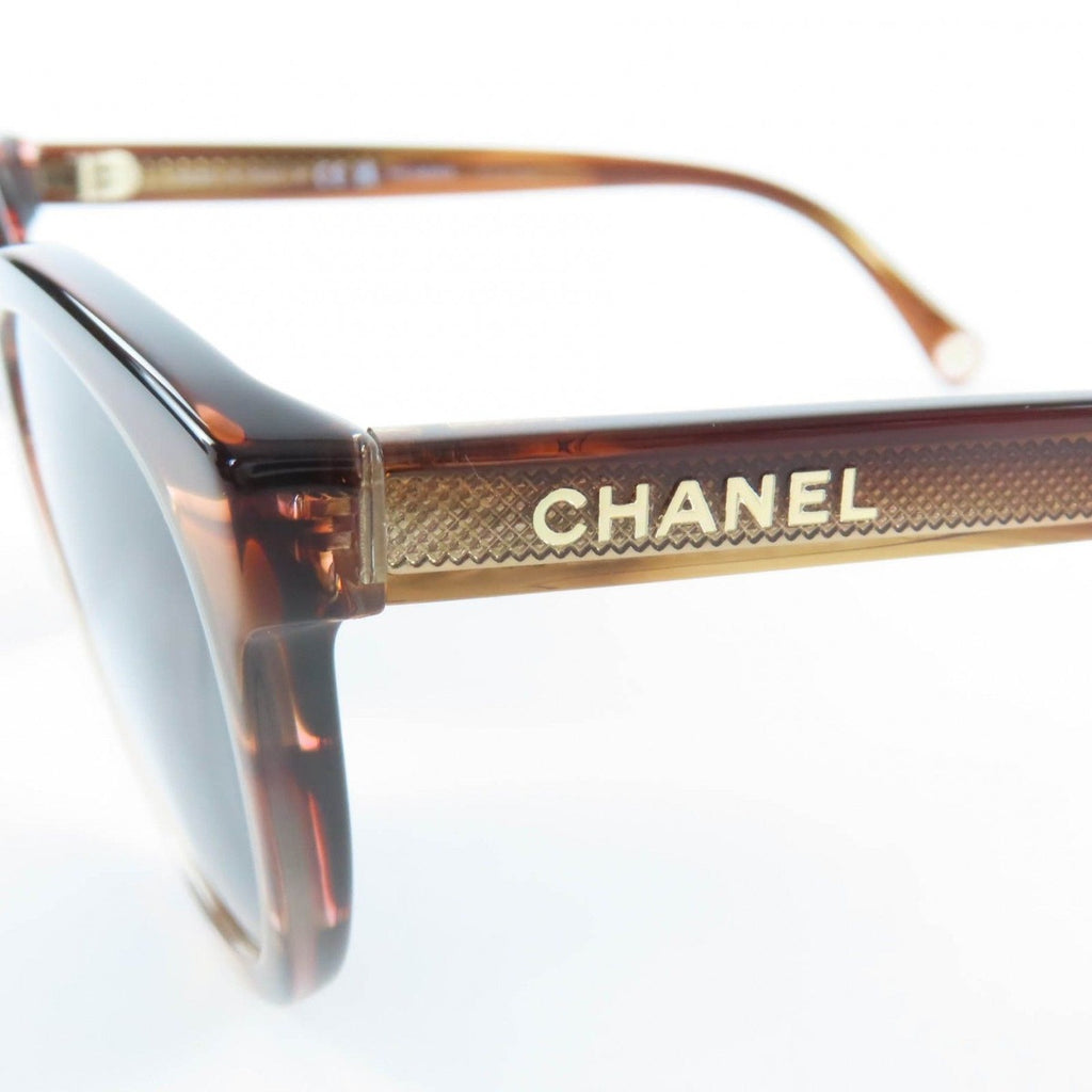 Chanel CC Logo Sunglasses Eyewear Clear Brown 52 20 140 — view 8