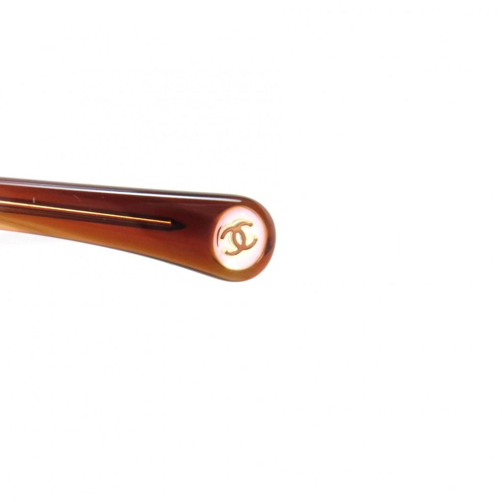 Chanel CC Logo Sunglasses Eyewear Clear Brown 52 20 140 — view 9