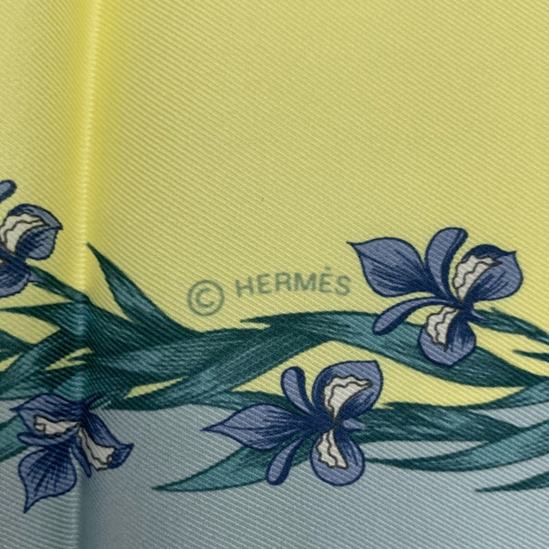 Hermes Hd'origny Blooming Horse Silk Scarf Multicolor — view 8