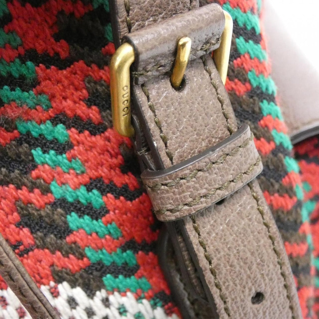 Gucci Backpack Leather Wool — view 4
