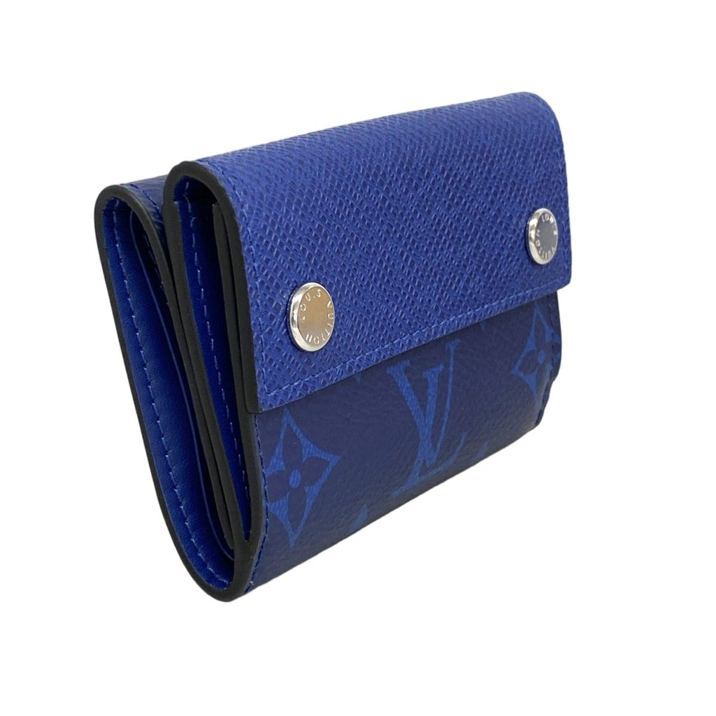 Louis Vuitton Trifold Wallet Taigarama Discovery Compact Cobalt — view 2