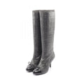 Chanel Boots CC Logo Patent Leather