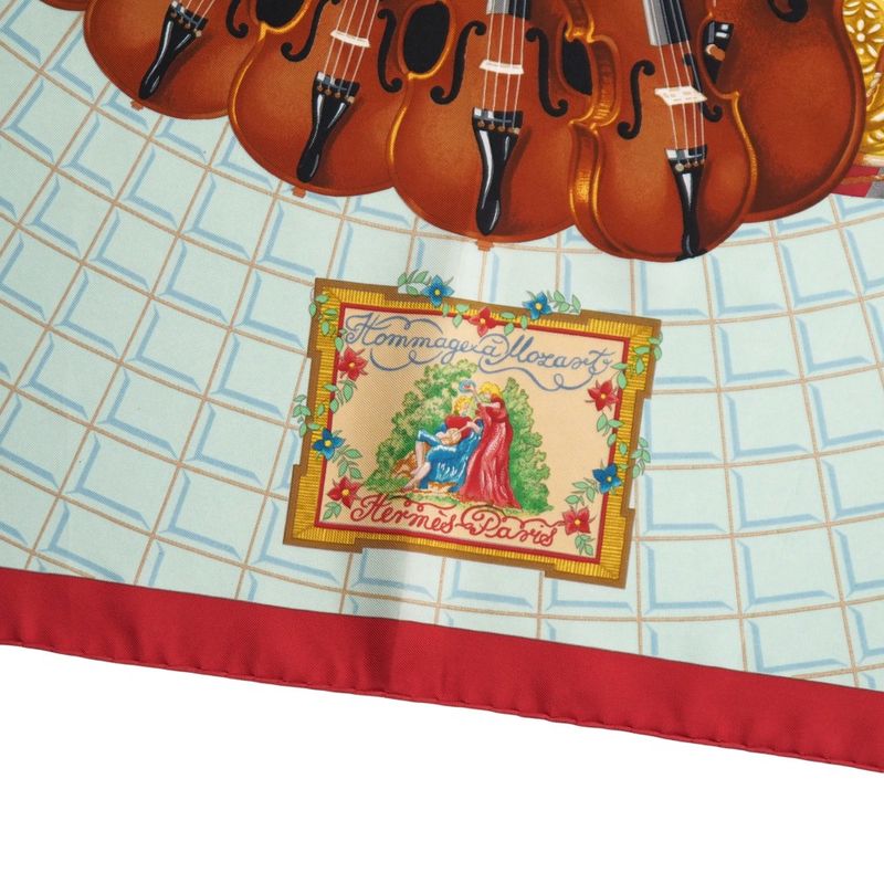 Hermes Wolfgang Amadeus Mozart Hymn To Carre 90 Scarf Silk Twill Square — view 3