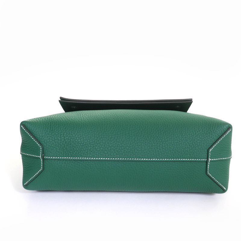 Hermes Cabas Serie 31 Taurillon Clemence Vert Moyen Tote Bag Storage — view 4