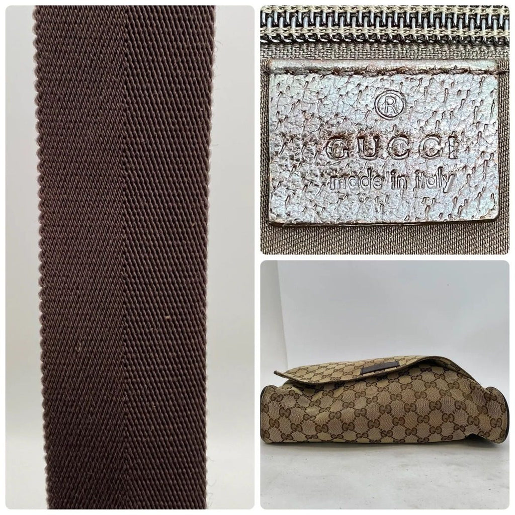 Gucci Shoulder Bag GG Canvas Messenger Brown — view 4