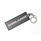 Saint Laurent Key Ring Holder YSL Logo Black — view 2
