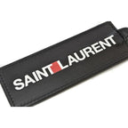 Saint Laurent Key Ring Holder YSL Logo Black — view 4
