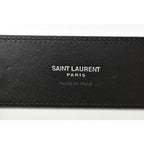 Saint Laurent Key Ring Holder YSL Logo Black — view 5