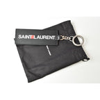 Saint Laurent Key Ring Holder YSL Logo Black — view 7