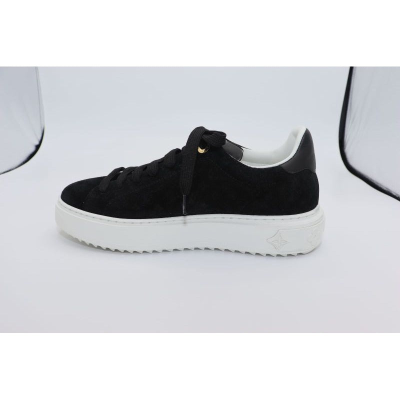Louis Vuitton Monogram Time Outlines Leather Suede Sneakers — view 2