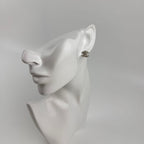 Chanel CC Logo Earrings Silver Vintage — view 2