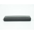 Prada Saffiano Leather Round Zipper Long Wallet Black — view 3