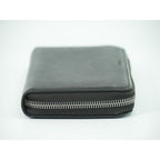 Prada Saffiano Leather Round Zipper Long Wallet Black — view 4