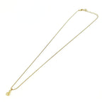 Christian Dior GP Rhinestone CD Logo Necklace Gold — view 4