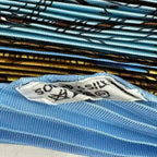 Hermes Scarf Silk Pleated Marine ET Cavalerie Sea and Cavalry Blue — view 6