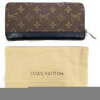 Louis Vuitton Monogram Macassar Zippy Wallet Vertical Round Zipper Long — view 8