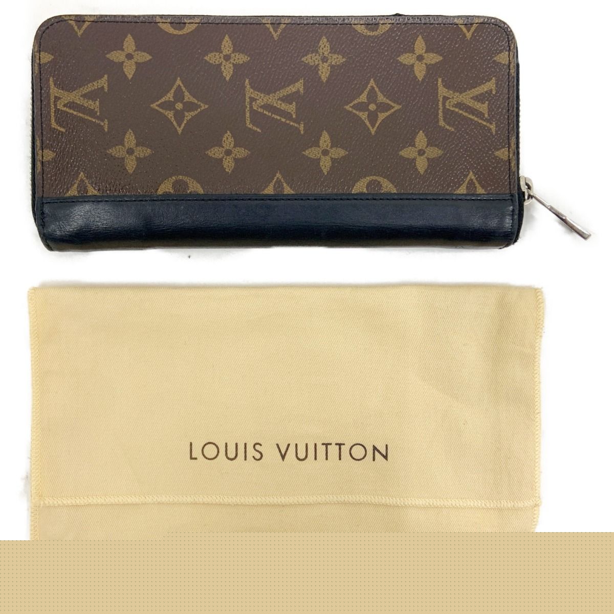 Louis Vuitton Monogram Macassar Zippy Wallet Vertical Round Zipper Long — view 8