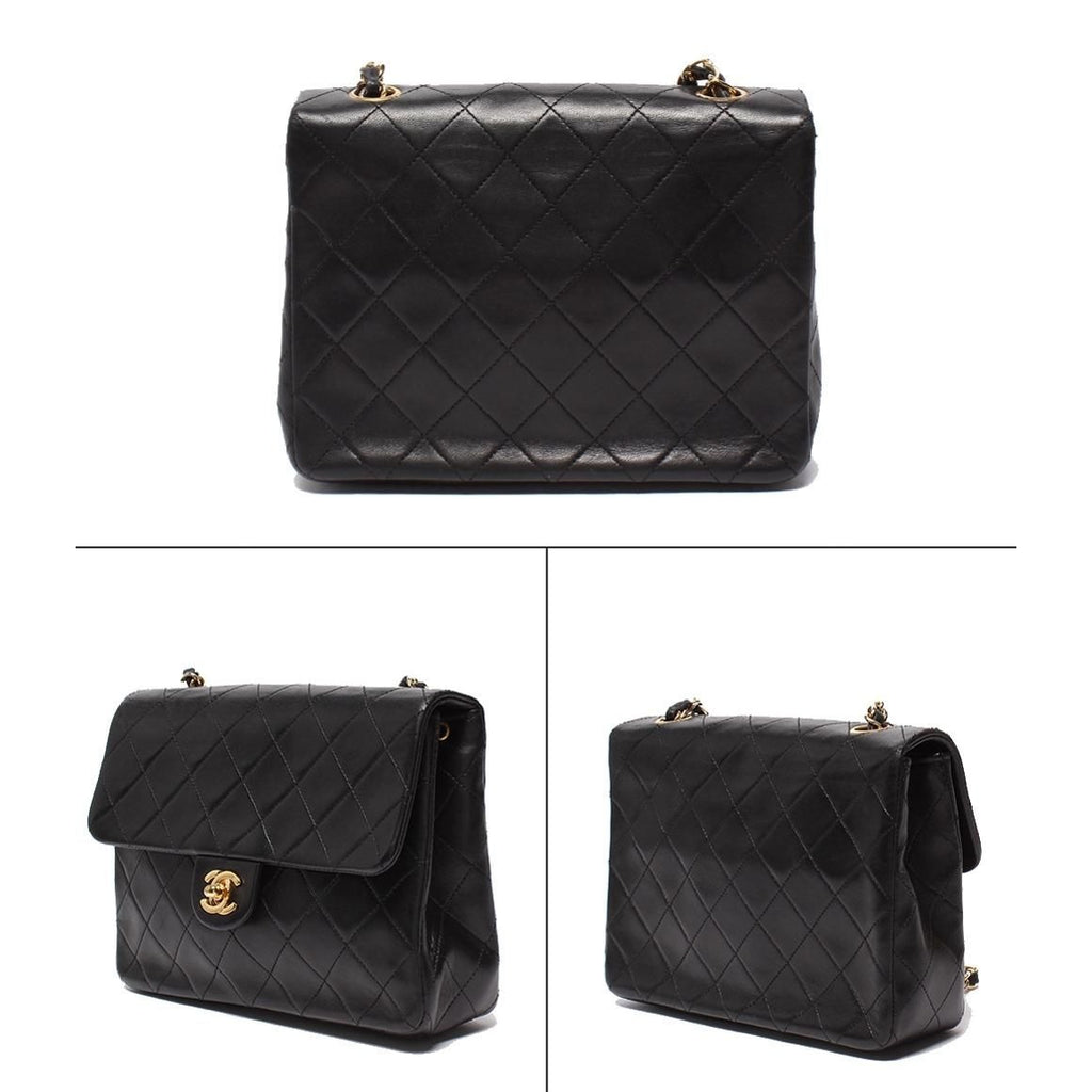 Chanel Chain Shoulder Bag Crossbody Gold Single — view 2
