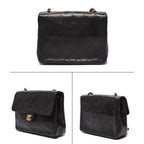 Chanel Chain Shoulder Bag Crossbody Gold Single — view 2