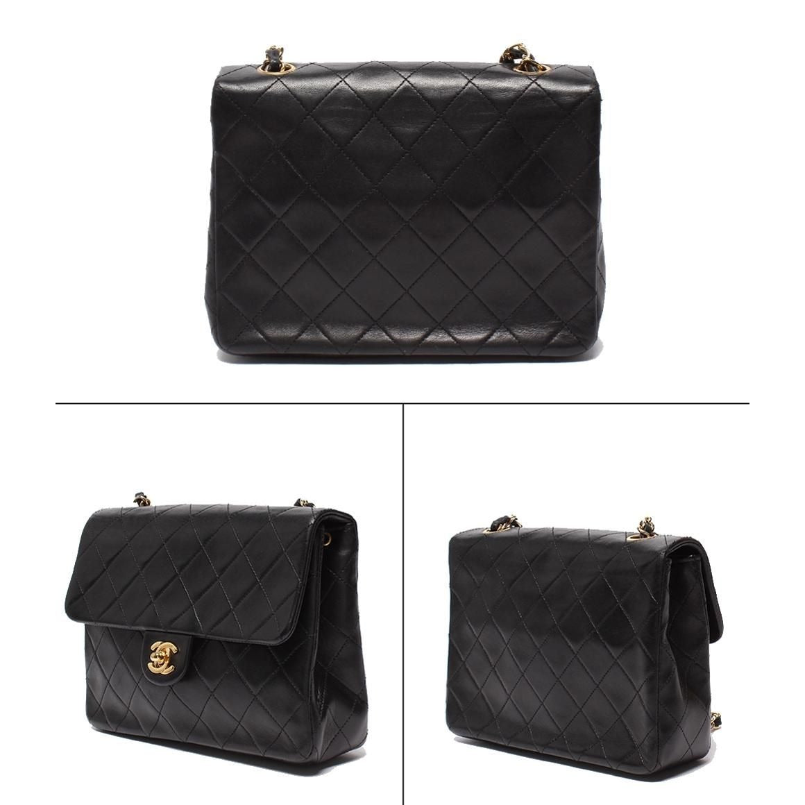 Chanel Chain Shoulder Bag Crossbody Gold Single — view 2