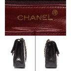 Chanel Chain Shoulder Bag Crossbody Gold Single — view 4