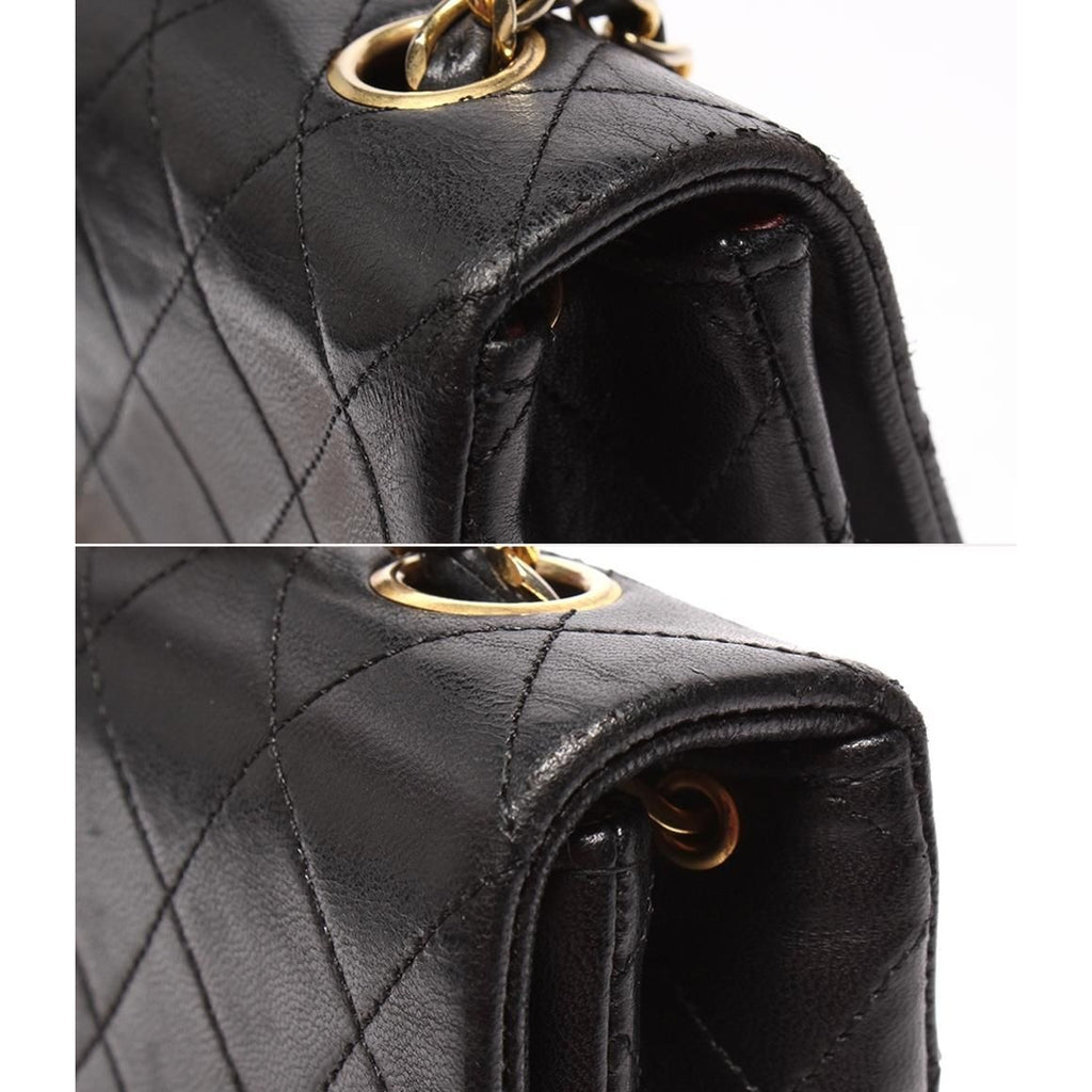 Chanel Chain Shoulder Bag Crossbody Gold Single — view 7