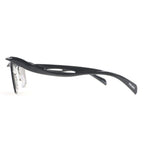 Prada Square Lens Sunglasses Black Gray Demo — view 4