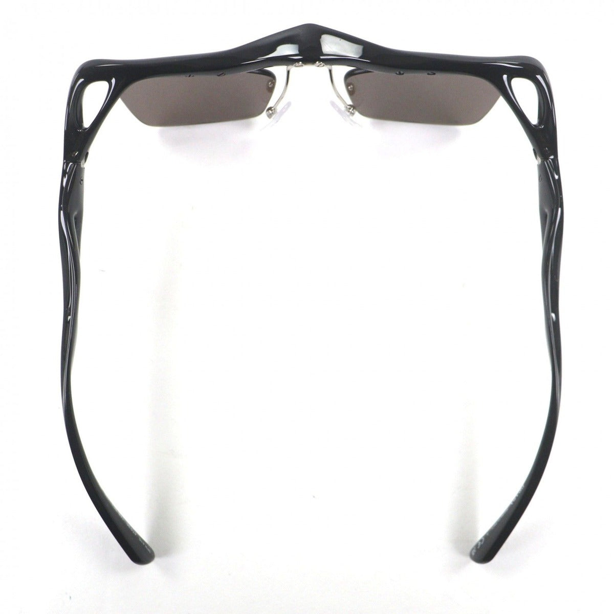 Prada Square Lens Sunglasses Black Gray Demo — view 6