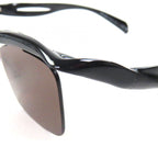 Prada Square Lens Sunglasses Black Gray Demo — view 7