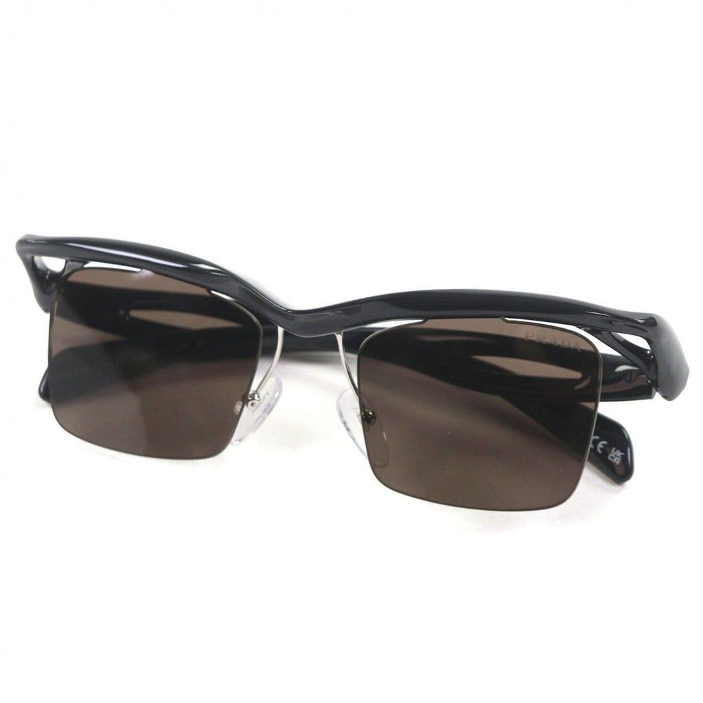 Prada Square Lens Sunglasses Black Gray Demo