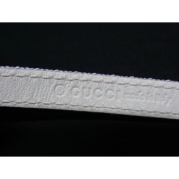 Gucci Bracelet Charity Loves YOU White Red Canvas Leather — view 2