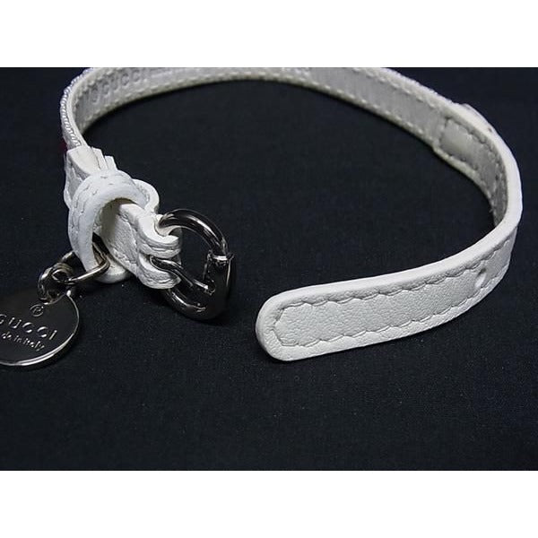 Gucci Bracelet Charity Loves YOU White Red Canvas Leather — view 4