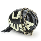 Chanel Shoulder Bag La Pausa Leather Black Gold Hardware V Stitching 26 th Chain — view 2