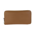 Hermes Azap Long Silk in Gold Brown Silver Veau Zip Around Coin Purse