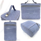 Christian Dior Handbag Vanity Bag Light Blue — view 6