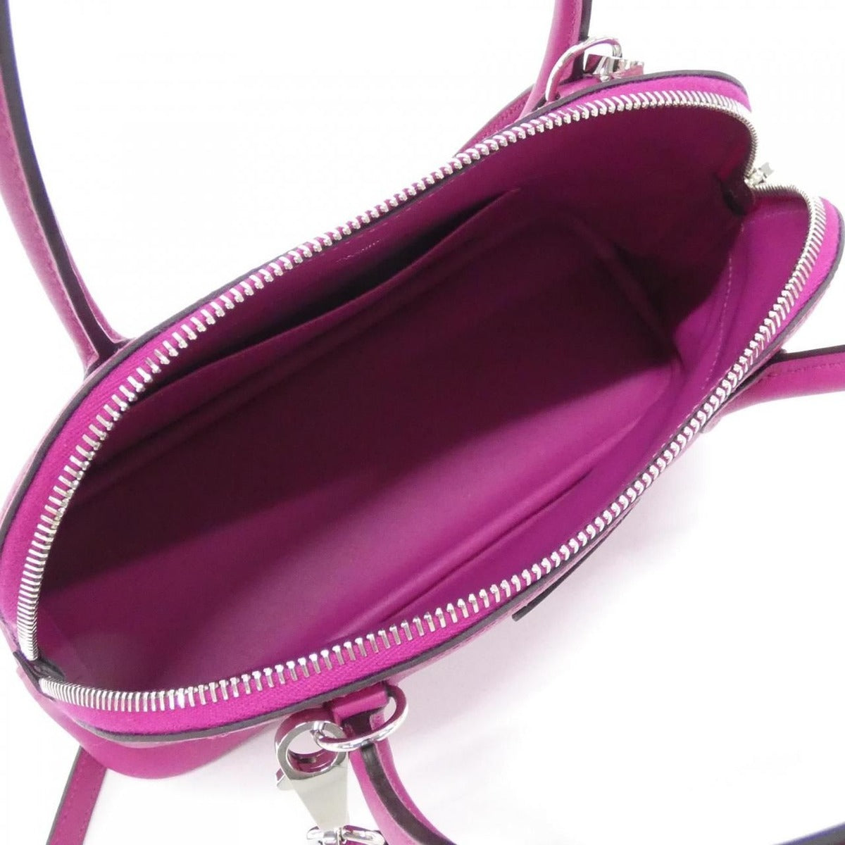 Hermes Bolide Bag Silver Rose Pourpre — view 7