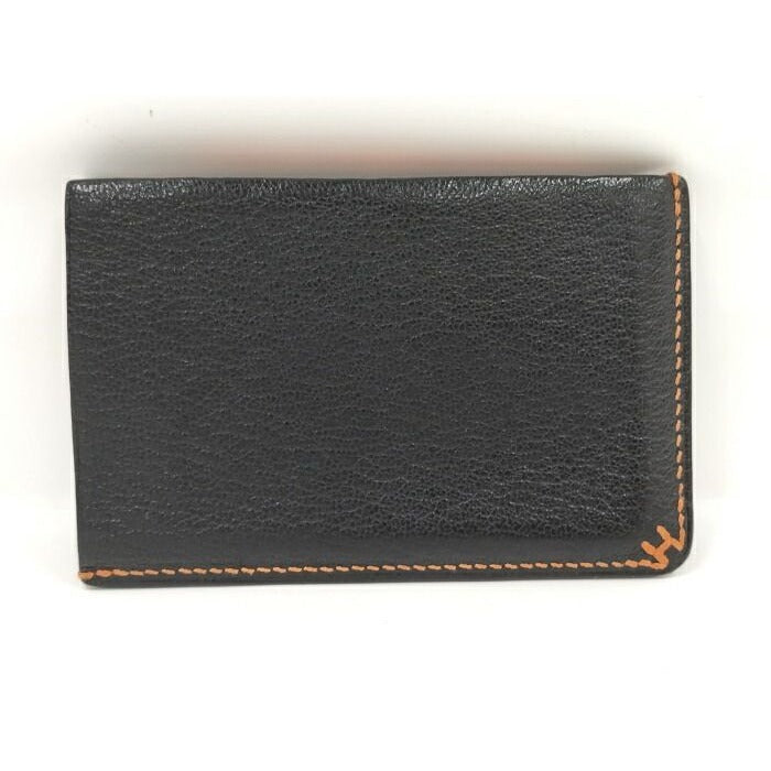 Hermes H Sellier Card Case Verso Leather Black Stamped — view 2
